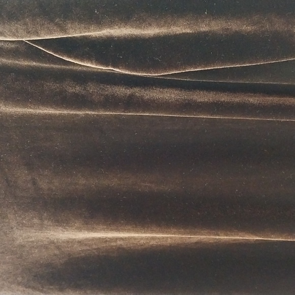 COLDWATER CREEK Brown Velvet Tunic Crew Neck Long Sleeve Top Size Large - Picture 13 of 16